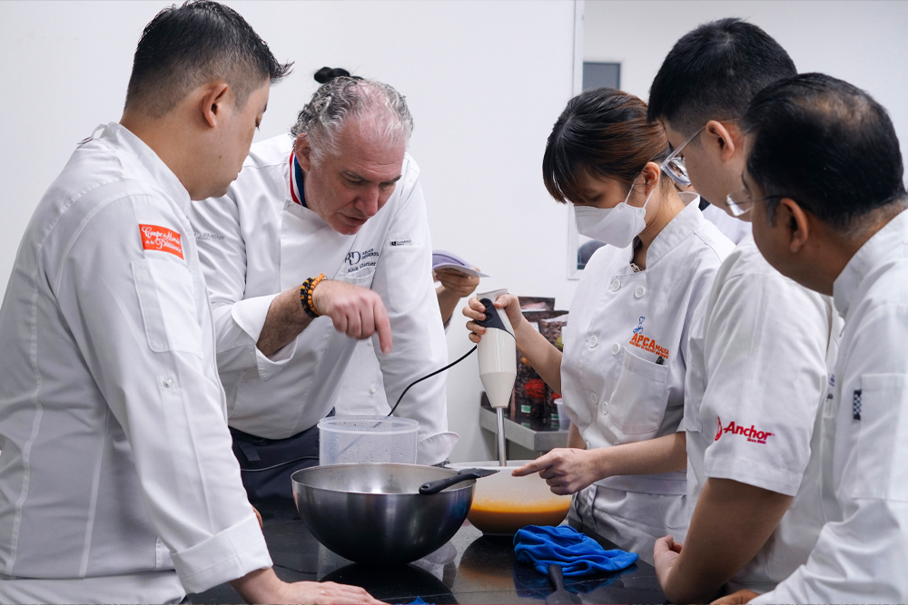 Chefs preparing food